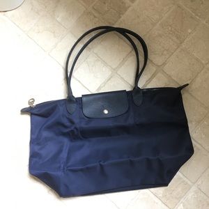 NWOT Longchamp le pliage neo nylon navy